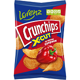 Чипсы картофельные рифленые Lorenz Crunchips X-Cut со вкусом паприки 130г