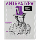 Тетрадь предметная  ЛИТЕРАТУРА  ЯРКИЕ ДЕТАЛИ /48 л., А5+,клетка/67549