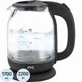 Чайник электрический JVC JK-KE1510 grey, 1,7л, 2200 Вт