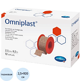 Пластырь фиксирующий 9,2м x 2,5см, ткан, OMNIPLAST