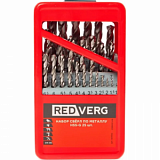 Набор сверл по металлу REDVERG 25 шт HSS-G, 1-13 мм(501052)