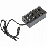 Разветвитель USB 2.0 Buro BU-HUB4-U2.0 4порт. черный