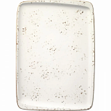 Блюдо прямоугольное, Грейн, фарфоровое, 230х160 мм., (62839)