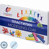 Пластилин воск.Фантазия 32 цв., 475 г, стек 31С 2066-08 набор