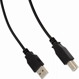 Кабель USB 2.0 AM/BM, 3м, чер (OAVDC002)