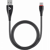 Кабель Deppa Ceramic USB - USB-C, 1м, черный