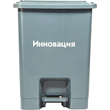 Упаковка д/сбора мед.отходов Бак с педалью кл. А серый 15 л, 2 штуки, СЗПИ
