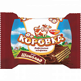 Конфеты шоколадные вафельные Коровка вкус шоколад, 2 кг