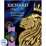 Чай Richard Royal Thyme&Rosemary черный, 100 пакетиков 13938