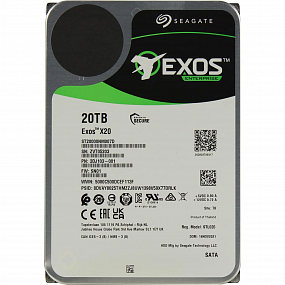 Жесткий диск Seagate Exos х20 (ST20000NM007D) 3.5/20Tb/SATA 6Gb/s/7200rpm
