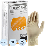 Перчатки мед. смотров. латекс н/c,н/о, текст,2хлор MANUAL DC750 (XL) 50п/уп