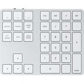 Клавиатура блок Satechi Aluminum Extended Keypad, беспроводной, серебряный