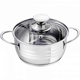 Кастрюля со стек. кр. 1,5л; 16х8 см Linea BIMBO vitro 93-BIMv-05