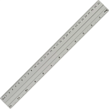 Линейка металлич. 30см Attache Line