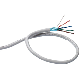 Кабель ExeGate FUTP4-C5e-CCA-S24-IN-PVC-GY-305 FTP, экран <EX190970RUS