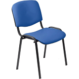 Стул UP_EChair Rio(ИЗО) черн, к/з синий Z06