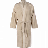 Халат Махровый Мужской  DELRAY Кимоно бежевый, L-XL,300 гр/м2