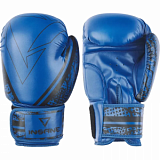 Перчатки боксерские INSANE ODIN IN22-BG200, ПУ, синий, 12 oz, УТ-00020338