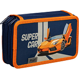 Пенал Комус Класс Super car 3 отд., выборочный лак, 190x110 мм, ПКК 12-19