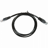 Патч-корд BigTech OPCC008 UTP CCA кат.5e/1м/литой/многожильный (черный)