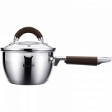 Ковш со стекл. крышкой 1,1л; 14x8,5 см Linea Truffle 67-0114