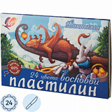 Пластилин восковой Луч Фантазия 24цв стек 360г 25С 1525-08