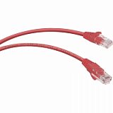 Кабель Cabeus PC-UTP-RJ45-Cat.6-0.5m-RD-LSZH U/UTP,красный, LSZH, 0.5м
