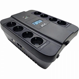 ИБП Powercom SPIDER SPD-900U LCD USB, Line-Int, LCD, 900VA/540W, 8xEURO,USB