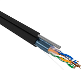 Кабель REXANT (01-0144) F/UTP, CAT 5e, PE,4PR,24AWG,OUT,SOLID,с тросом,305