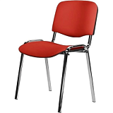 Стул UP_EChair Rio(ИЗО) хром, к/з красный Z29