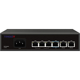 Коммутатор TRASSIR TR-NS1206-65-4PoE неуправляемый