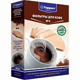 Фильтр для кофеварки бумажный НЕОТБЕЛЕНЫЕ Topperr №4 (100шт./уп) 3014