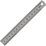 Линейка металлическая 15 см Attache