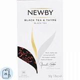 Чай Newby Черный чай с Чабрецом 25 пакетиков