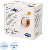 Пластырь фиксирующий 9,2м x 2,5см, неткан, OMNIPOR