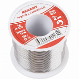Припой с канифолью 250 г d=1.0 мм (Sn60 Pb40 Flux 2.2 %) REXANT 09-3313