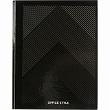 Бизнес-тетрадь А5 120л Attache,на кольцах,тв.обл,мат.лам,клет,Optima черн