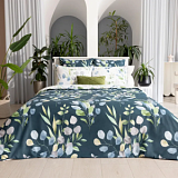 Постельное белье 1,5сп Перкаль (нав.70х70) RAINY GARDEN 925625