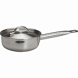 Сотейник 1,6л.нерж.d=19,5см.h=6,5см.с кр.тройн дно(инд)MGsteel  46647