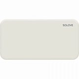 Внешний аккумулятор SOLOVE (Mi) 001M+ 10000mAh, кожаный чехол, белый