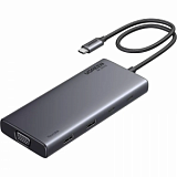 Разветвитель USB UgreenCM639(35588)Revodok8in1 4K@60HzHDMI/VGA/USB-C;A/PDср