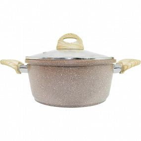 Кастрюля 2л Panairo Barbara c крышкой и ручками soft-touch