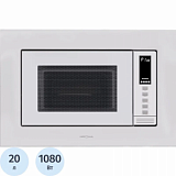 Встраиваемая микроволновая печь KRONA LAUNE 60 WH DOTS K, глуб.30см, белая