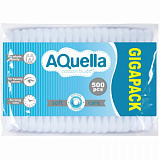 Палочки ватные AQUELLA п/э КК/42 500 шт/уп