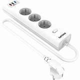 Сетевой фильтр Philips CHP8236WB/51 3р/3м с USB, 10А, белый