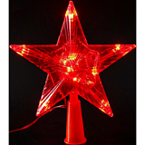 Верхушка Красная Звезда,15х15 см, 10 LED,1 режим, красный НВУ-0007