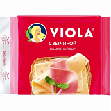 Сыр плавленый Viola в ломтиках с ветчиной 140г
