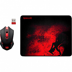Мышь компьютерная Redragon беспроводн.+коврик (игр.набор) M601WL-BA (78227)