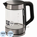 Чайник SCARLETT SC-EK27G101, 2200Вт, электрический 1.8л, стекло, сталь