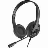 Гарнитура A4Tech Fstyler (FH100U (STONE BLACK)) черный 2м накладные USB